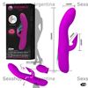 Vibrador con succionador de clitoris. Recargable USB